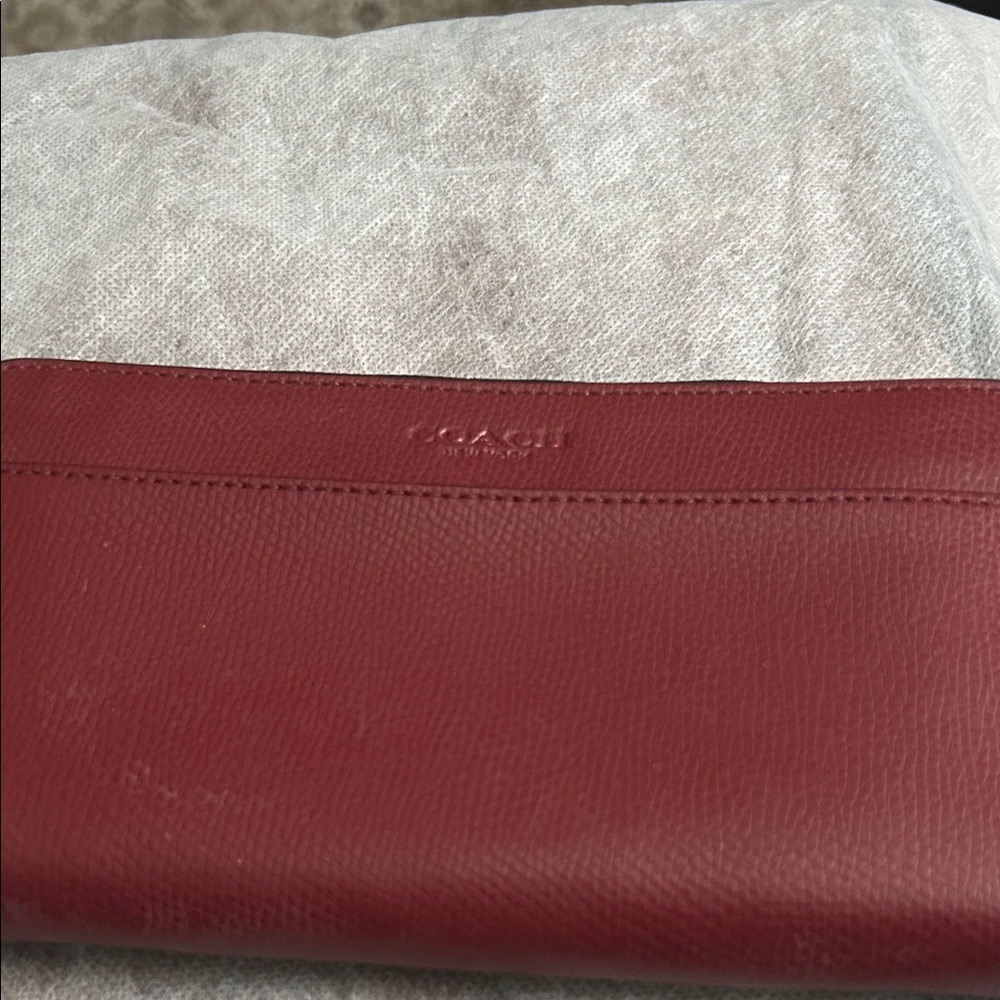 Authentic Coach Red Leather Wallet